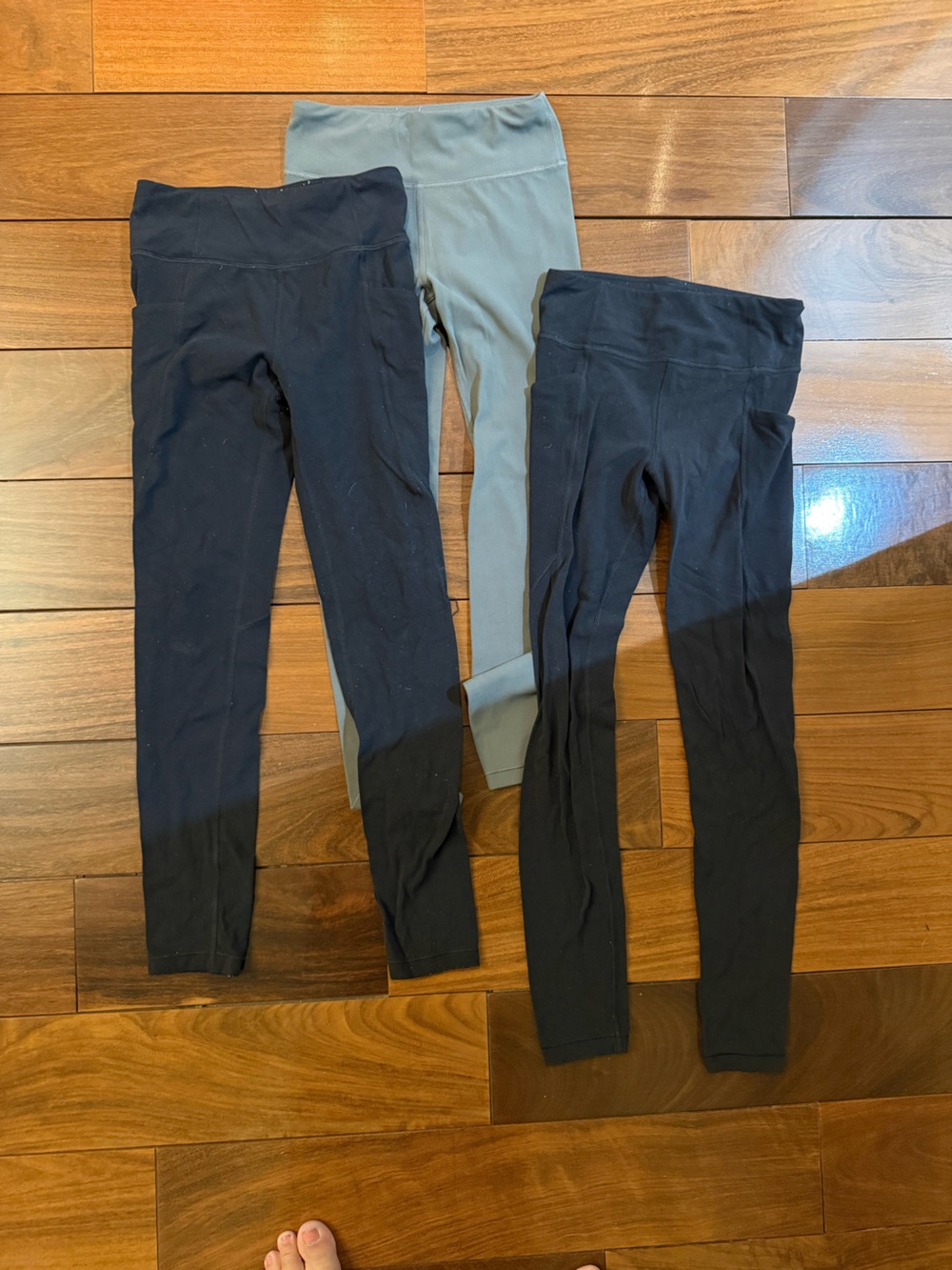 Athleta Men's Black Jogger Pants with Gray Paneling